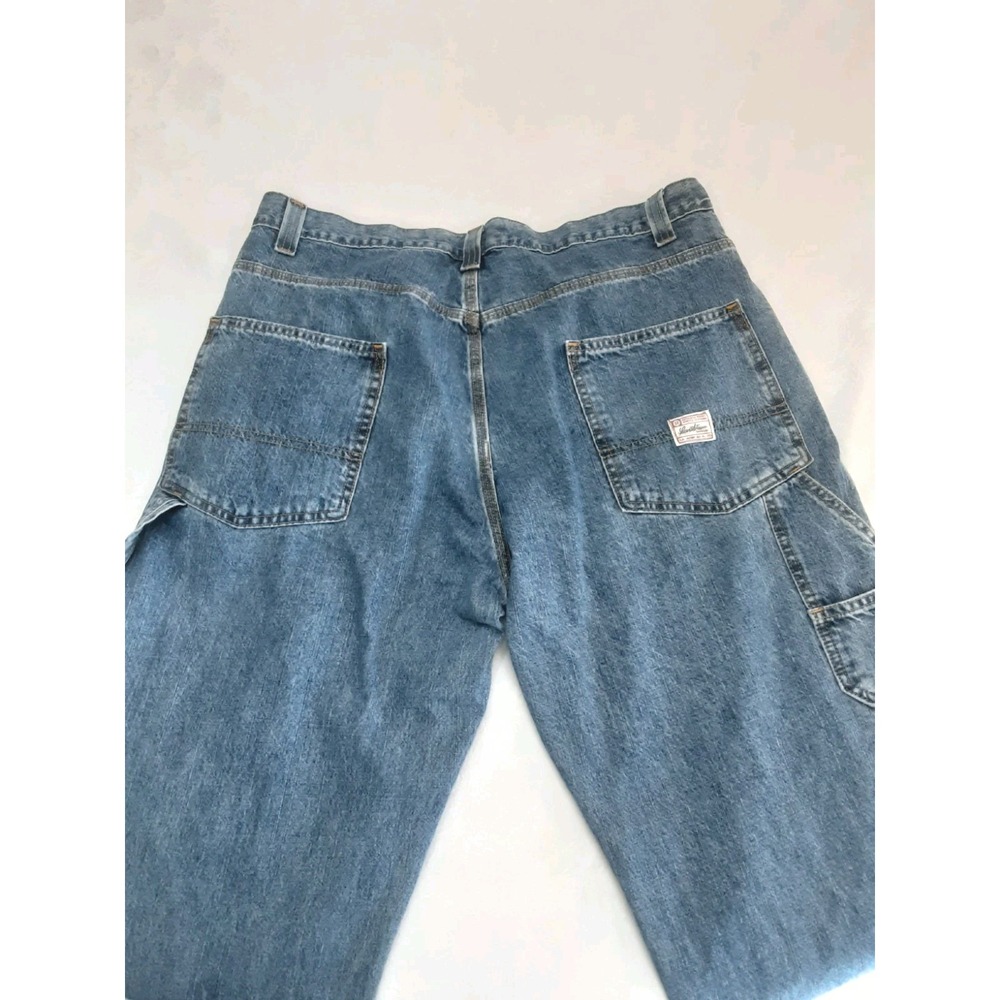 Levis Levi Strauss Signature Carpenter Jeans Mens 38x30 Wide Leg Blue Medium